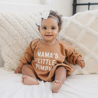 Mama's Little Pumpkin Sweatshirt Romper