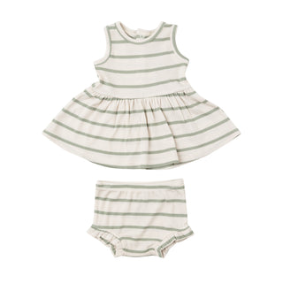 Peplum Tank And Bloomer - Desert Sage + Sugar Swizzle