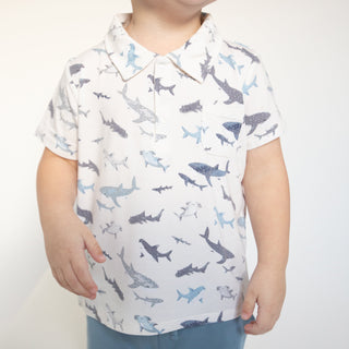 Polo Shirt & Short Set - Sharks