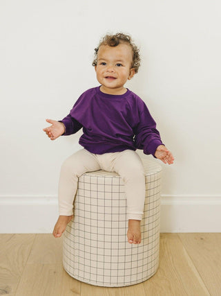 Cozy Ribbed Bamboo Leggings for Kids - Christmas