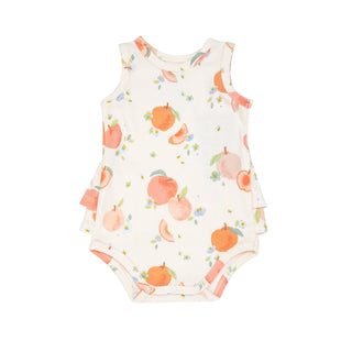 Ruffle Tank Bubble - Spring Peaches