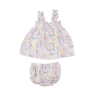 Ruffly Strap Top And Bloomer Set - Spreading Joy