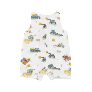 Shortie Romper - Farm Machines