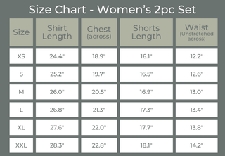 Women's Bamboo Bike Shorts & Tee Daywear Set