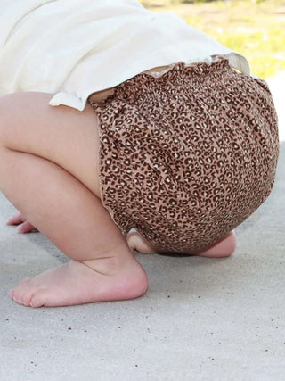 Organic Cotton Bloomers and Headband set, Leopard - Bella Rose Chic Boutique